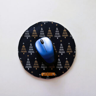 Navy Blue Fabric Mouse Pad