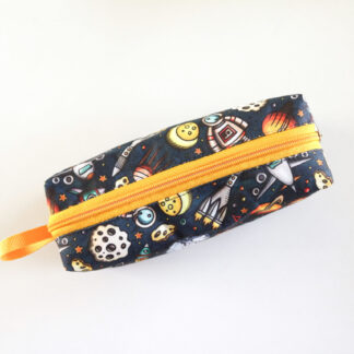 Planet Print Pencil pouch with zipper