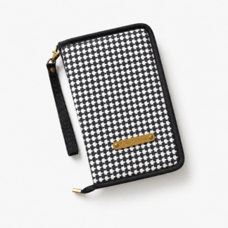Family Passport Travel Organizer Wallet with Zip Closure and Wrist Strap