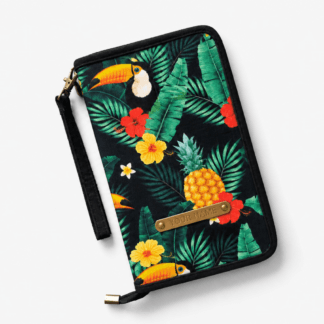 Tropical Zip-Around Family Travel Document Organizer