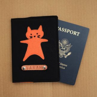 Fabric Cat Passport Cover