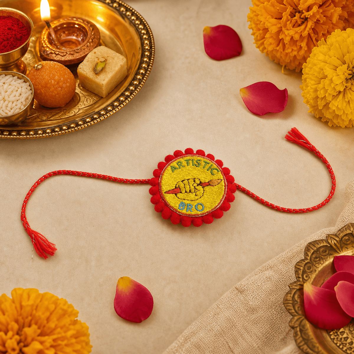 Artist painter Rakhi for brother - Image 2