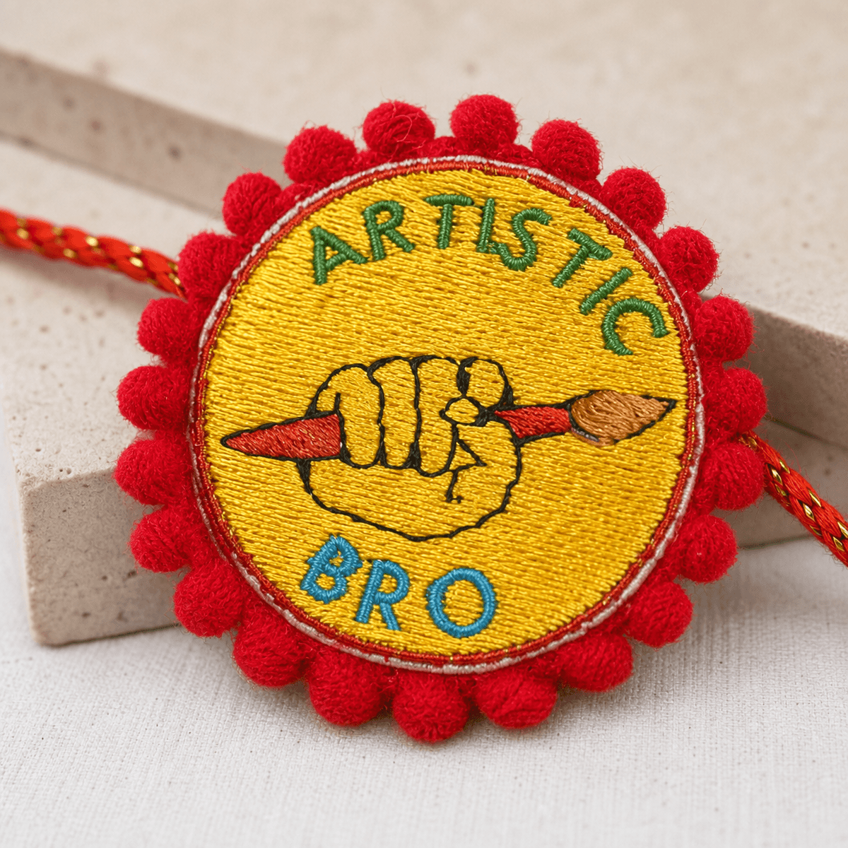 Artist painter Rakhi for brother
