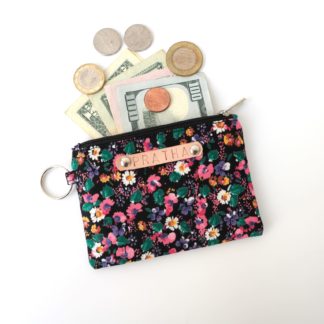 Water Resistant Floral Pouch