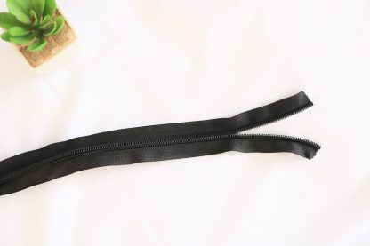 Black Zipper by Meter for bag