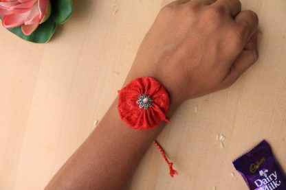 Orange Handmade Khan Rakhi