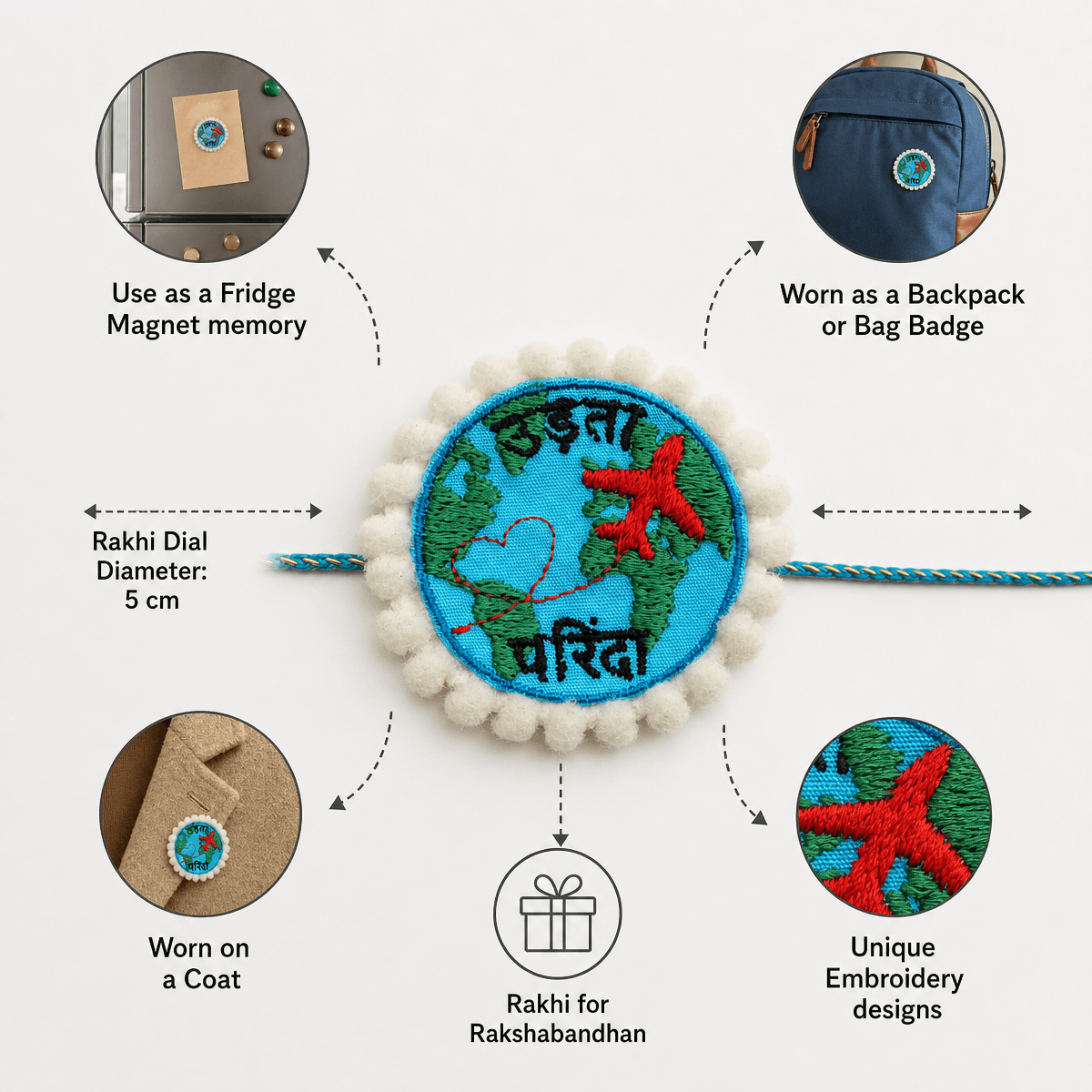 Udta Parinda - Bro Around The World Rakhi - Image 6