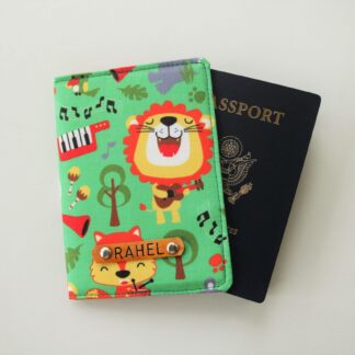Jungle Animal Print Passport Cover for Baby