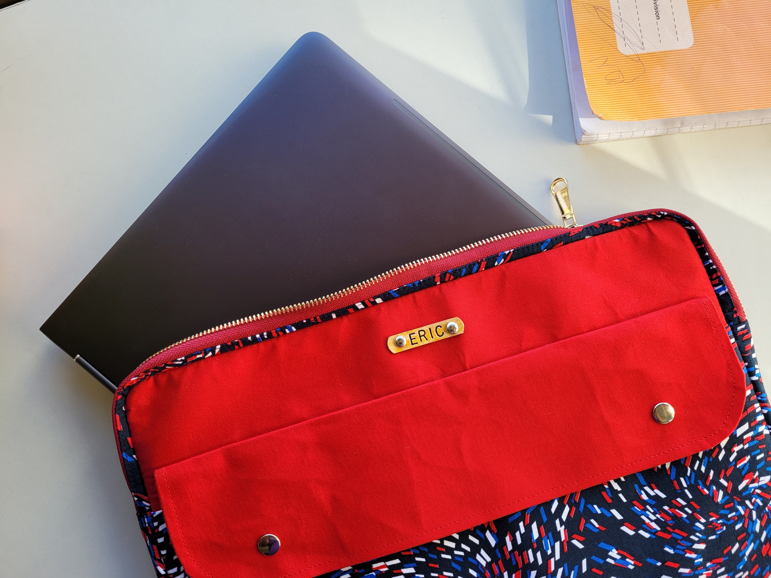 Red Abstract Laptop Sleeve