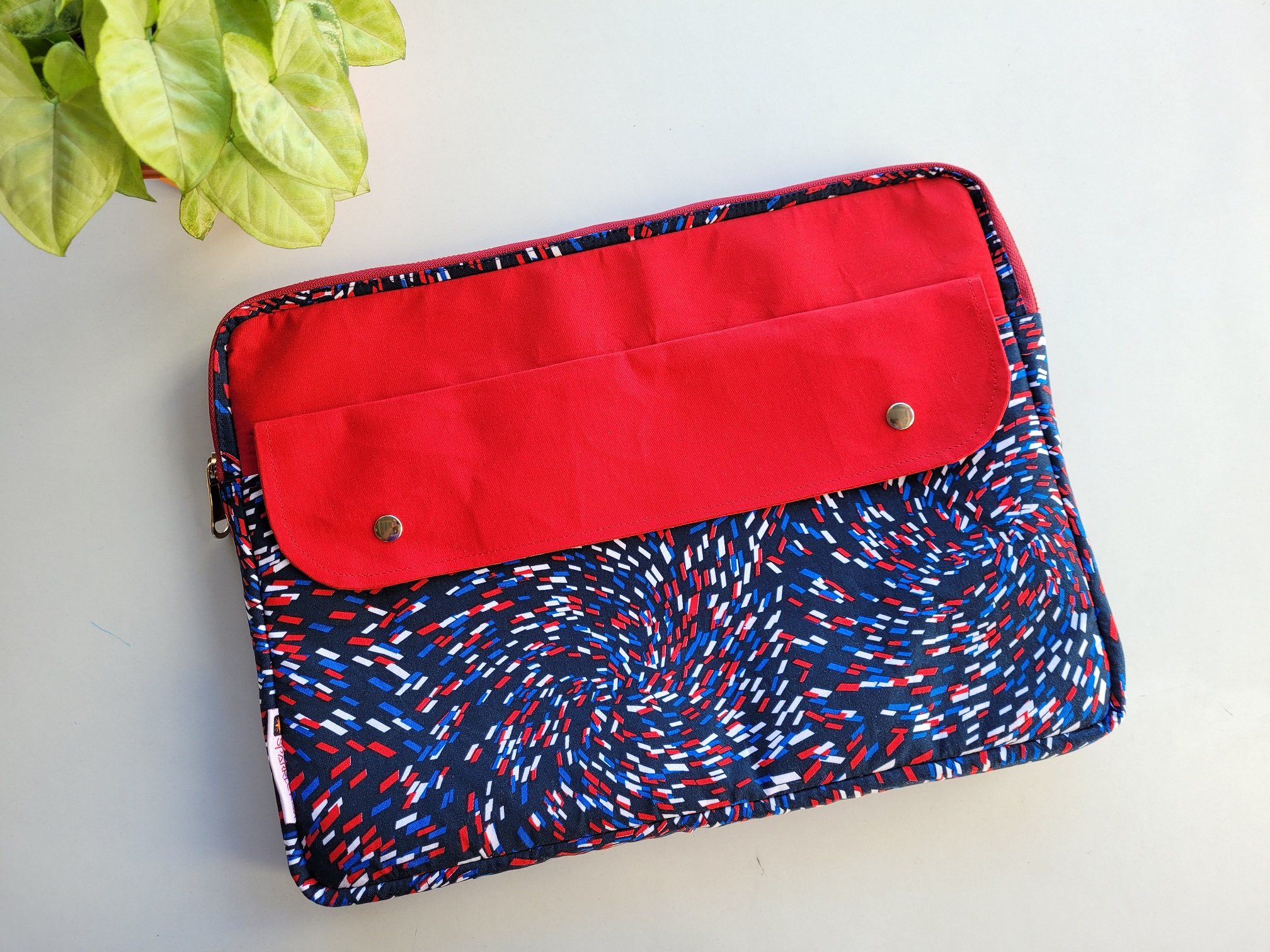 Red Abstract Laptop Sleeve