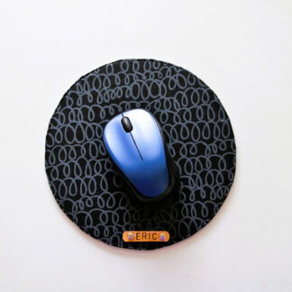 Black Custom Name Mouse Pad