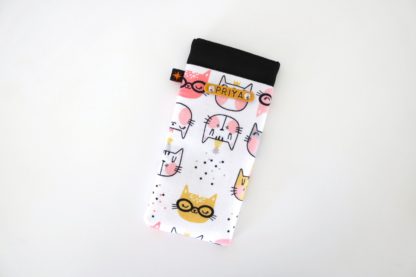 Cat Print Kids Personalised Glasses Cover