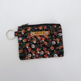 Floral Zipper Pouch for Ear Rings