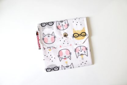 Menstrual Pad Pouch Cat Print