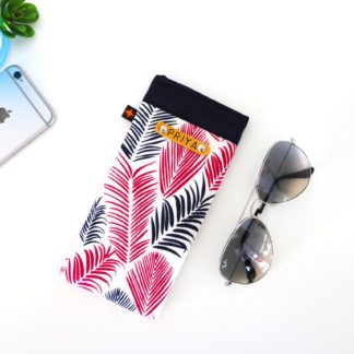 Pink Palm Leaf Chasma Cover with Name