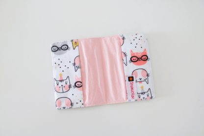 Customized Name Cat Print Passport Holder