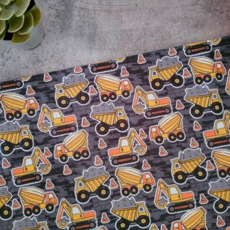 Earth Moving Vehicle Fabric Print