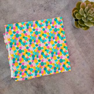 Colorful floral fabric print