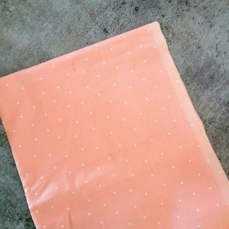 Peach Polka Fabric Print