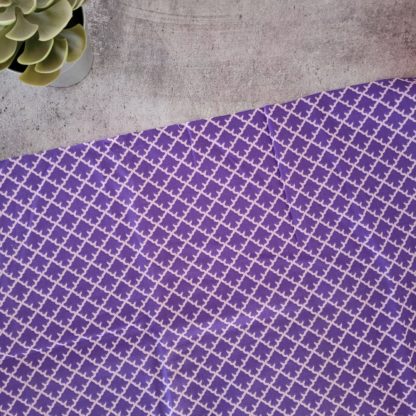 Geometric Purple Fabric Print