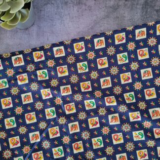 Indian Elephant Fabric Print