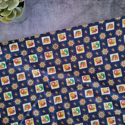 Indian Elephant Fabric Print