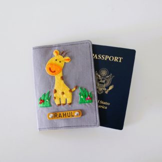Giraffe Kids First Passport Cover