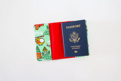 Pastel Green Passport Cover World Travel Gift