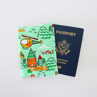 Pastel Green Passport Cover World Travel Gift