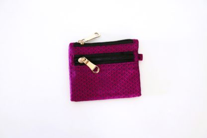 Pink Khan Fabric Wallet