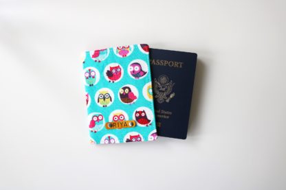 Her Passport Cover, Travel Gift for Girls - Owl Print