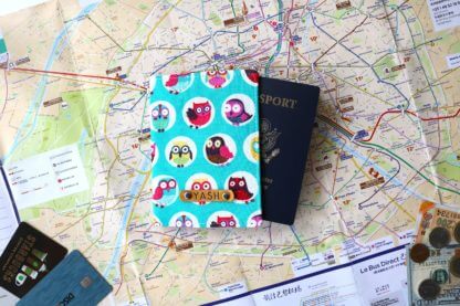 Her Passport Cover, Travel Gift for Girls - Owl Print