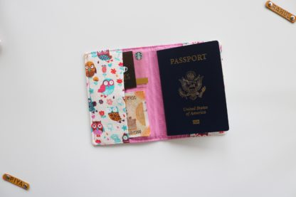 Owl Print Passport Cover for Girls