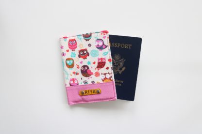 Owl Print Passport Cover for Girls