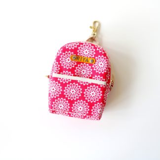 Red Mandala Indian Print Tiny Backpack for Girls