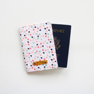 Triangle Polka Passport Cover