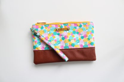 Womens Wristlet Clutch bag with Personalized Name
