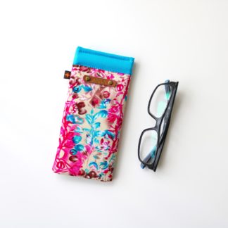 Abstract Floral Eyewear Case