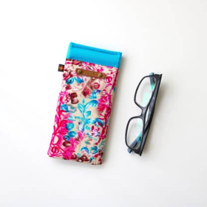 Abstract Floral Eyewear Case