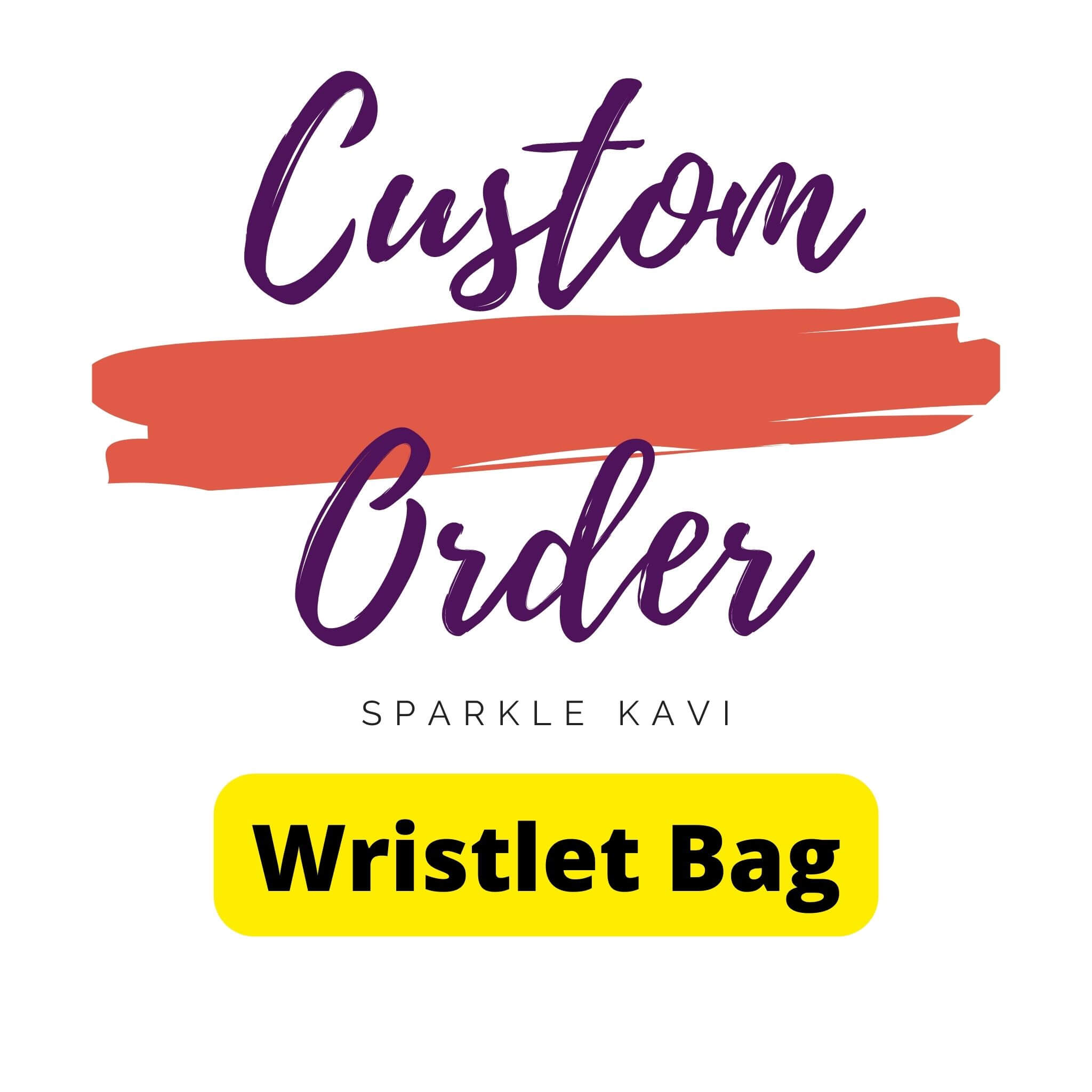 Custom Order Wristlet Bag