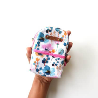 Floral Water Color Print Mini Backpack