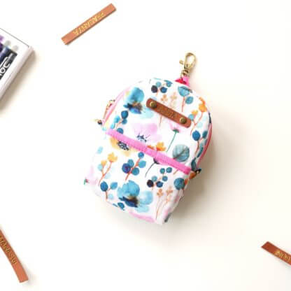 Floral Water Color Print Mini Backpack