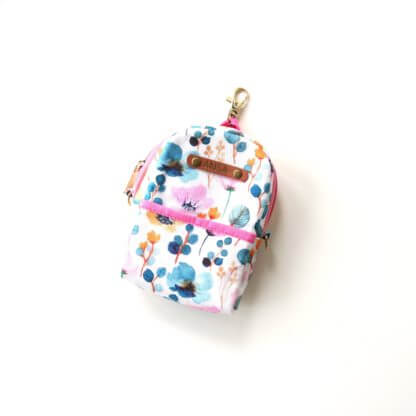 Floral Water Color Print Mini Backpack