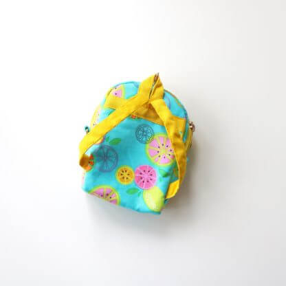 Lemon Print Small Backpack