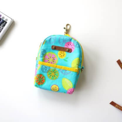 Lemon Print Small Backpack