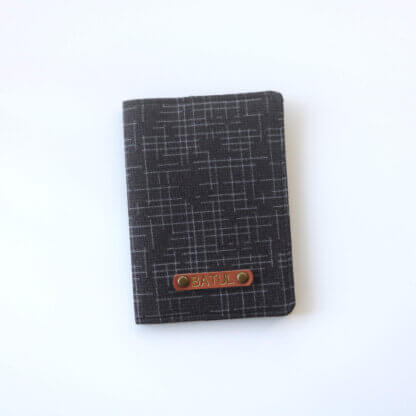 Mens Black Passport Cover