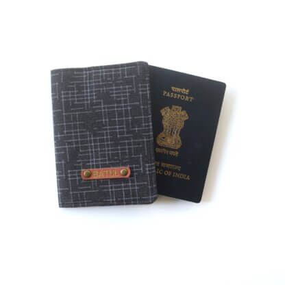 Mens Black Passport Cover