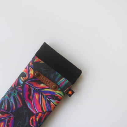 Trippy Tropical Leaf Sunglasses Case