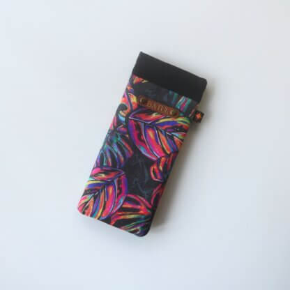 Trippy Tropical Leaf Sunglasses Case