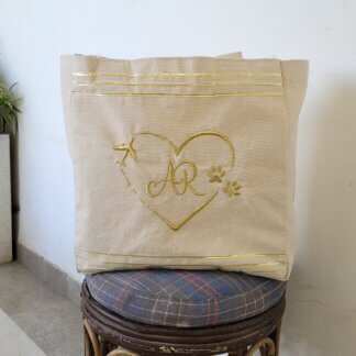 Embroidery Engagement Favor Gift Tote Bag